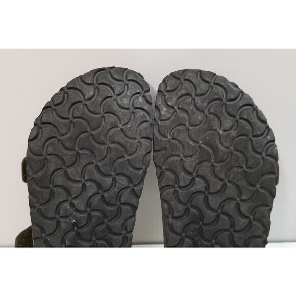 Betula by Birkenstock Milano Gray Tan Sandals Slingback EUR 39 US L8 M6 3 Straps
